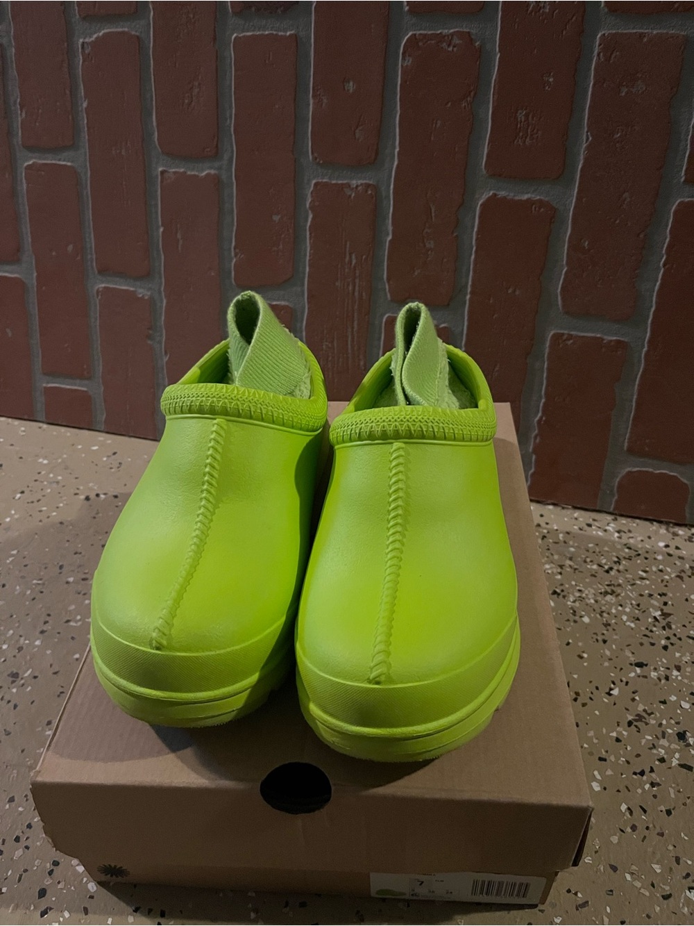 UGG Women's Slip-On Clogs in Bright Lime Green
